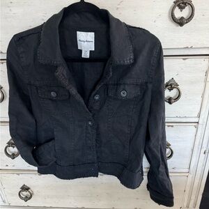 Tommy Bahama Black Linen Jacket